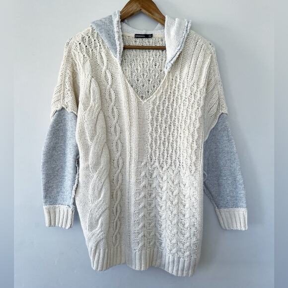 Solutions Cozy Knit Hoodie/Sweater Hybrid Size Medium EUC - Picture 12 of 12